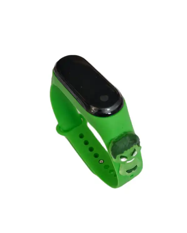 ساعت مچی دیجیتال بچگانه سبز دلربا Delroba طرح هالک کد BZM94
