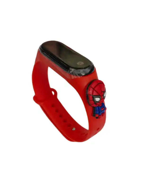 ساعت مچی دیجیتال بچگانه قرمز دلربا Delroba طرح مرد عنکبوتی کد BZM95