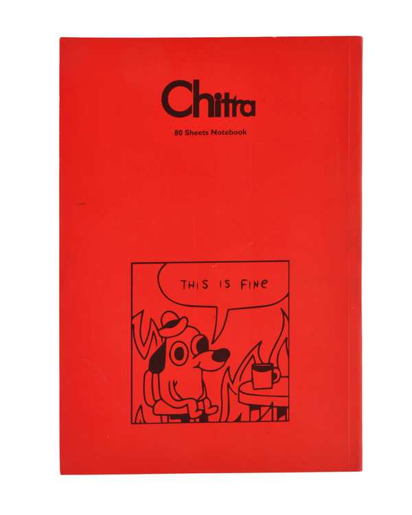 دفتر مشق 80 برگ فانتزی چیترا Chitra مدل 172