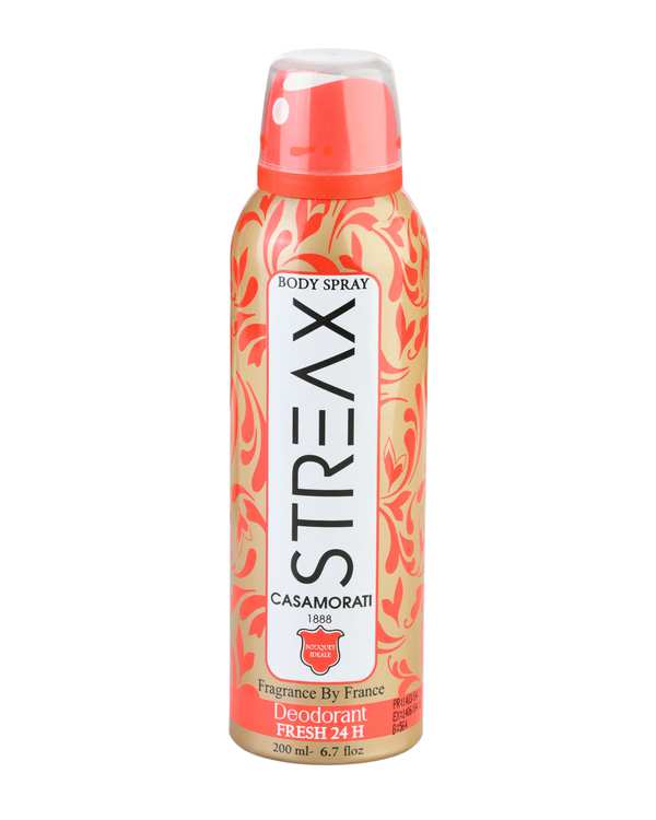 اسپری بدن زنانه استریکس Streax رایحه CASAMORATI حجم 200ml