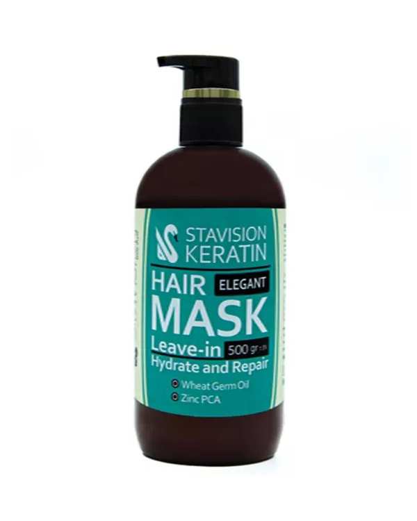 ماسک مو آبرسان و ترمیم کننده بدون آبکشی استاویژن Estavision حاوی کراتین 500ml