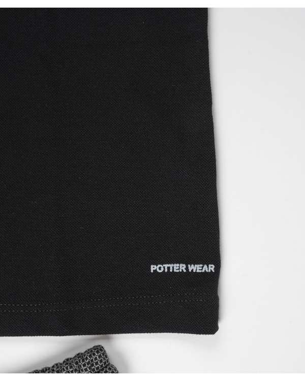 ست پولوشرت و شلوارک مردانه مشکی پاتر Potter کد 147 - تصویر 5