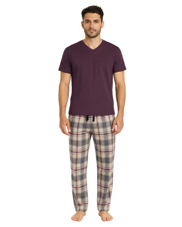 ست تی شرت و شلوار راحتی مردانه بنفش پاتر Potter کد 148