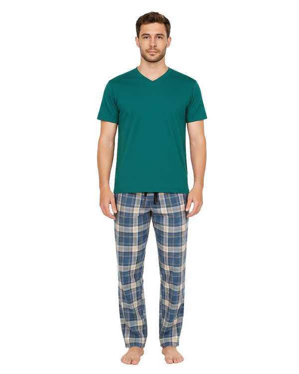 ست تی شرت و شلوار راحتی مردانه سبز کله غازی پاتر Potter کد 148