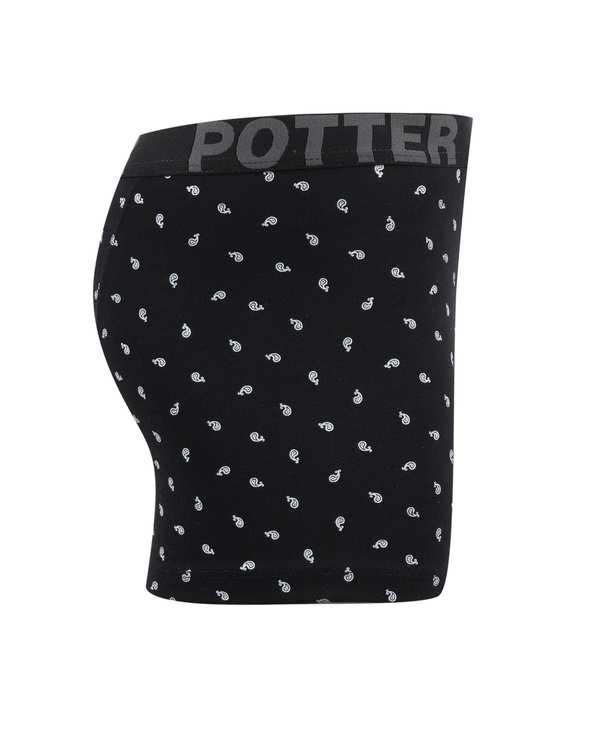 شورت پادار مردانه کش پهن مشکی پاتر Potter کد 166 - تصویر 2