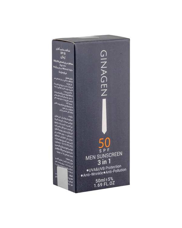 کرم ضد آفتاب مردانه SPF50 ژیناژن Ginagen مدل 1 در 3 حجم 50ml - تصویر 7