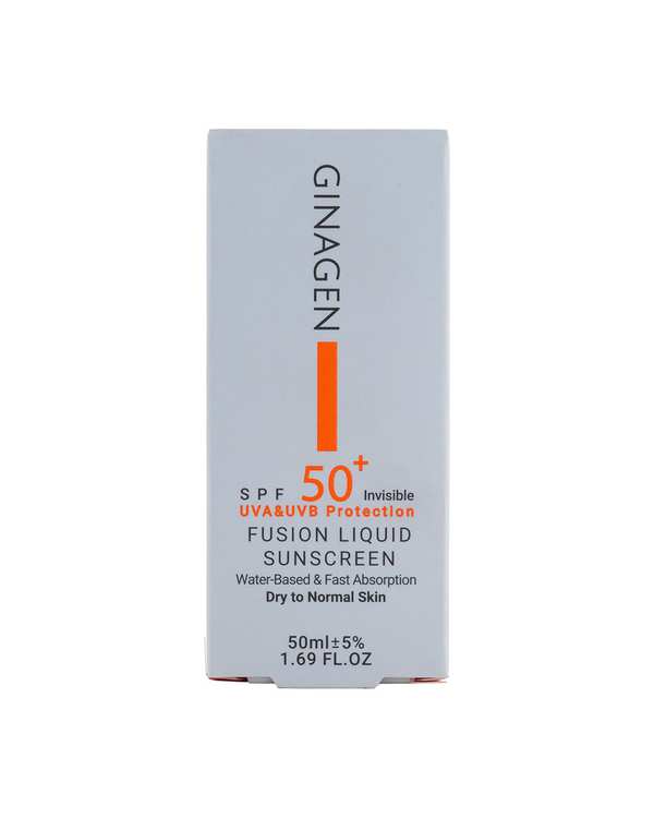 کرم ضد آفتاب بی رنگ SPF50 ژیناژن Ginagen مناسب پوست خشک و نرمال - تصویر 3