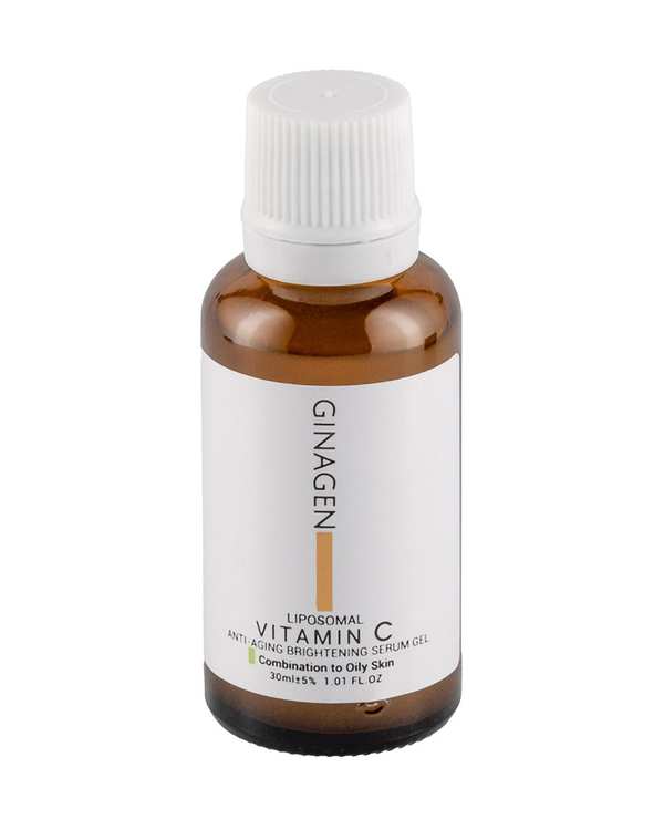 ژل سرم ویتامین C ژیناژن Ginagen مناسب پوست چرب و مختلط حجم 30ml