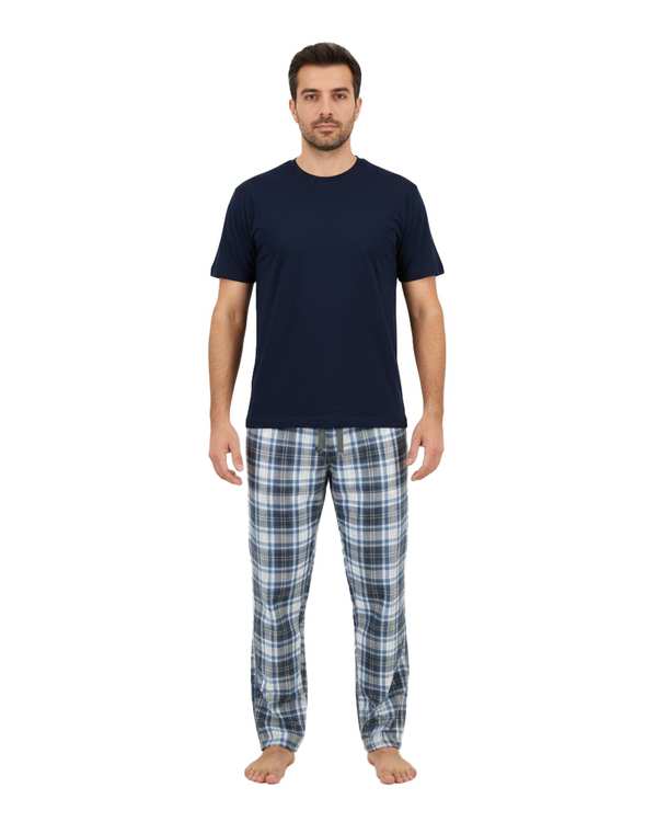 ست تی شرت و شلوار راحتی مردانه سرمه ای پاتر Potter کد 849
