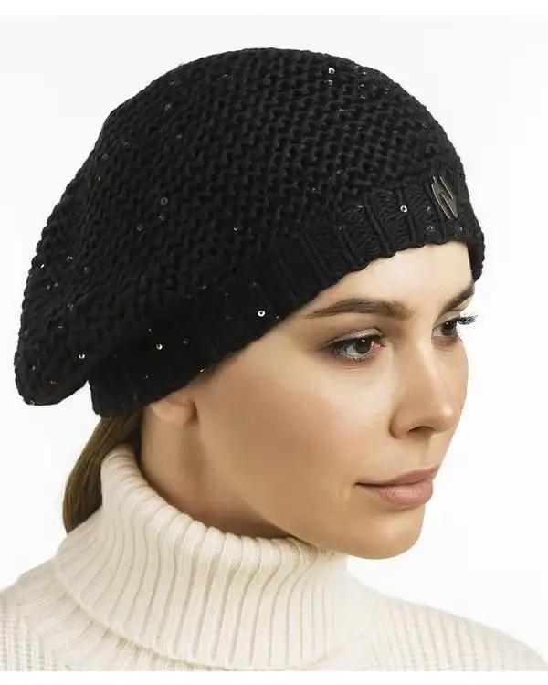 کلاه بافت مشکی تارتن Tartan مدل نخ پولک کد 102113605
