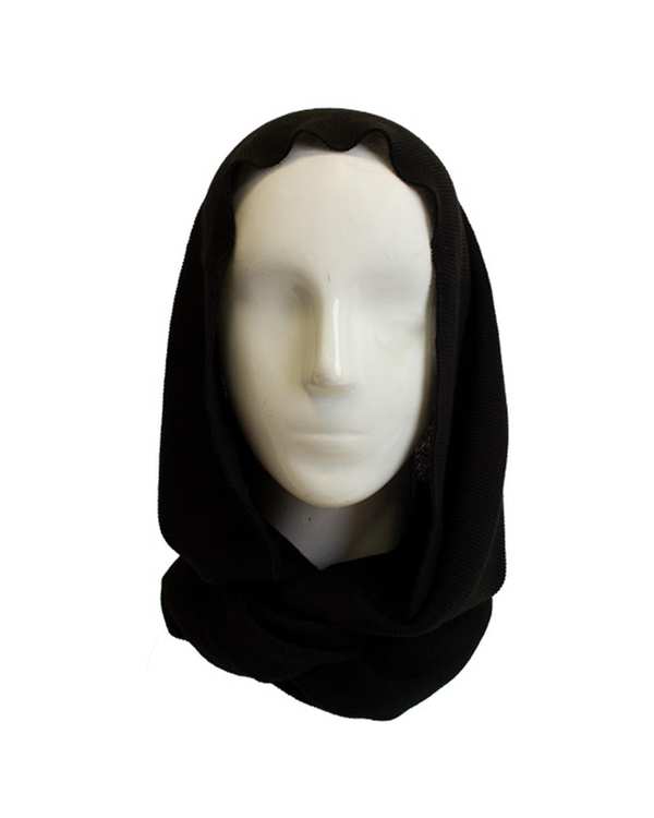 شال گردن بافت رینگی مشکی تارتن Tartan مدل ترانسفر کد 550000114