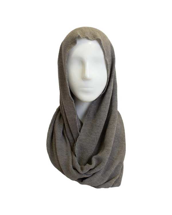 شال گردن بافت رینگی طوسی تارتن Tartan مدل ترانسفر کد 550000114