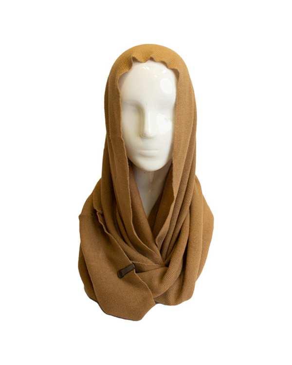 شال گردن بافت رینگی نسکافه ای تارتن Tartan مدل ترانسفر کد 550000114