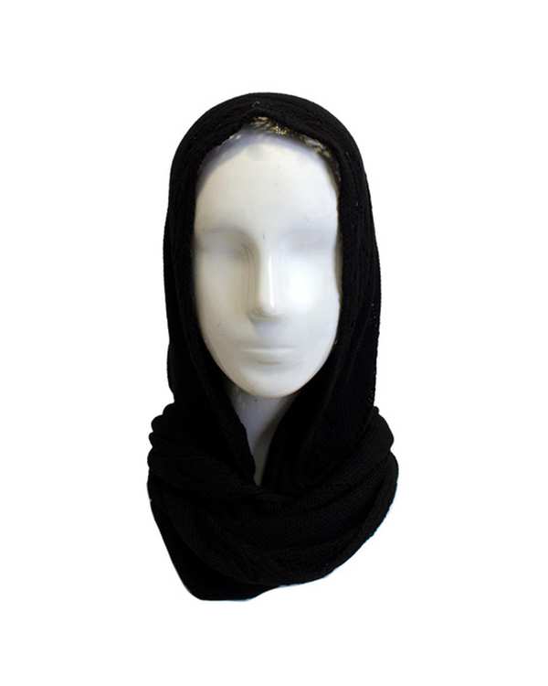 شال گردن بافت مشکی تارتن Tartan مدل آران مثلثی کد 570000436