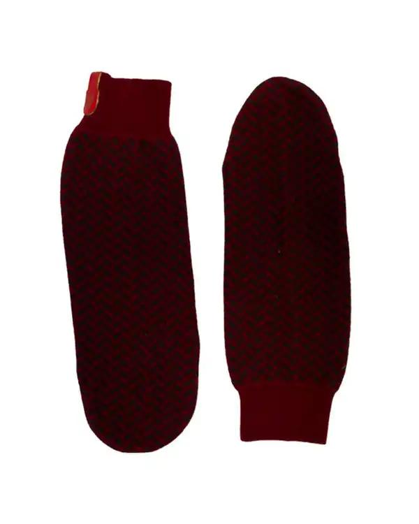 پاپوش بافت زرشکی تارتن Tartan مدل جناقی کد 800000107