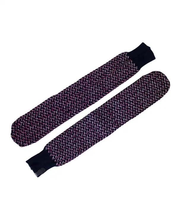 پاپوش بافت ارغوانی تارتن Tartan مدل جناقی لمه دار کد 800000146