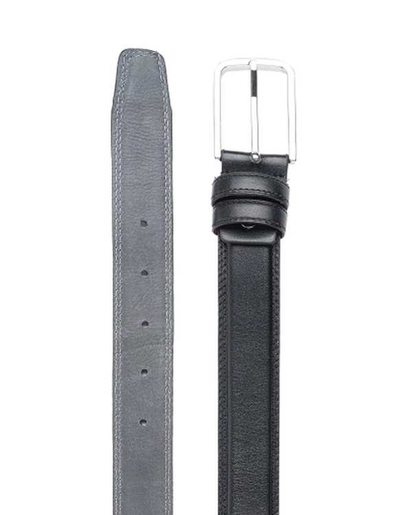 کمربند و ساسپندر مردانه کمربند چرم مردانه مشکی بیسراک Bisrak کد B-801-N120-99 - تصویر 2