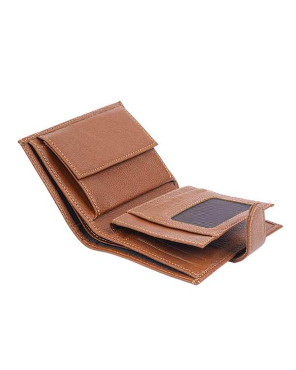 کیف پول چرم عسلی بیسراک Bisrak کد NL-PWD555-N18 - تصویر 2