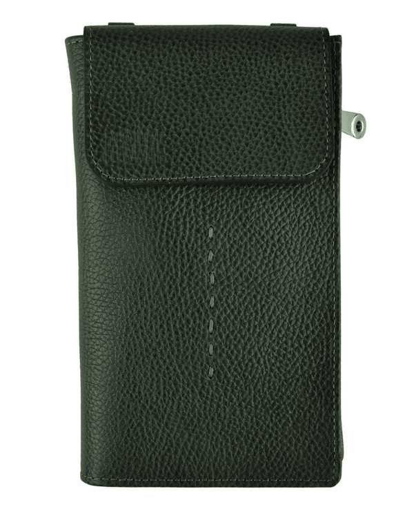 کیف چرم پاسپورتی سبز تیره بیسراک Bisrak کد PB-Maral-F45