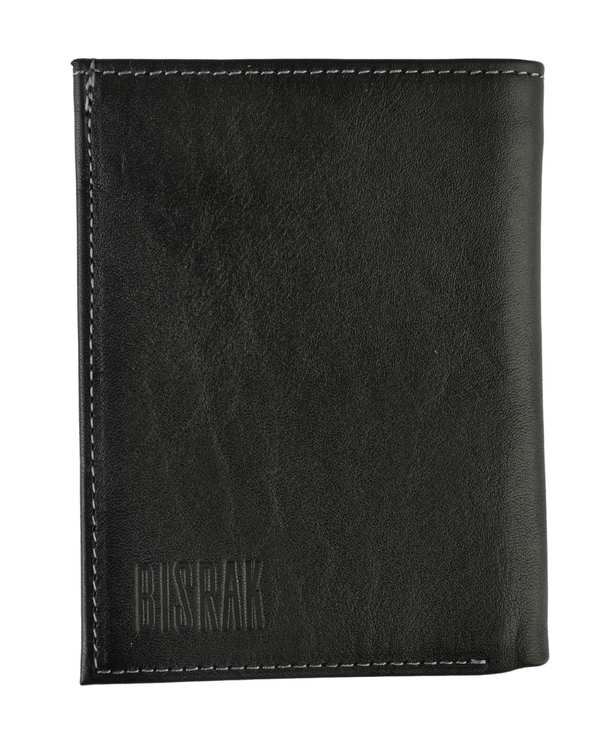 کیف پول چرم جیبی مشکی بیسراک Bisrak کد PW-306-N99