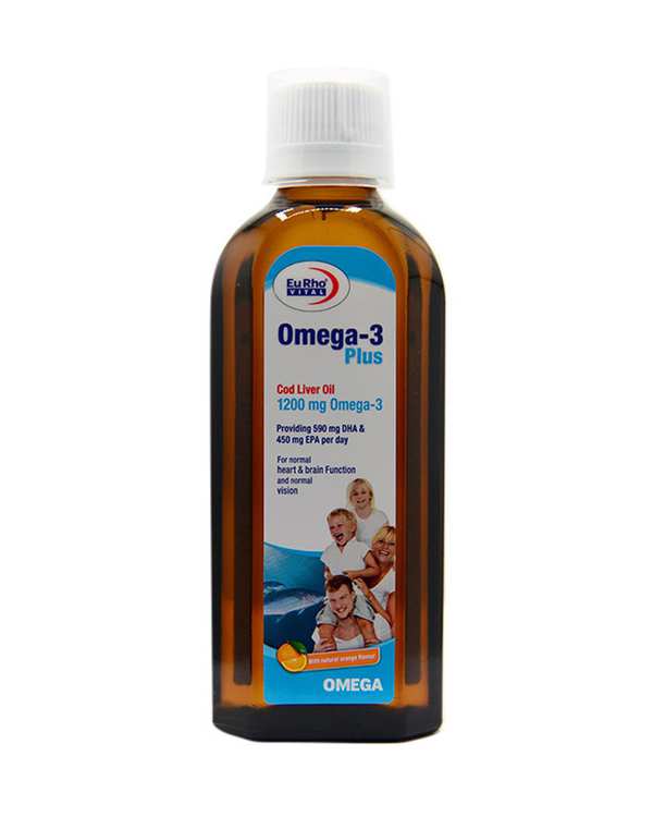 شربت امگا 3 پلاس یوروویتال 200 میلی لیتری