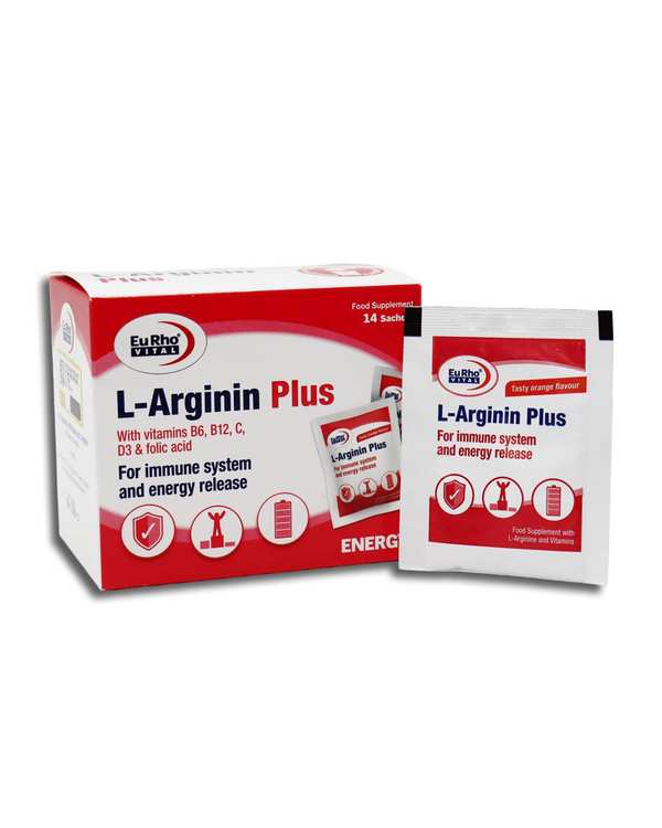 ساشه ال آرژینین پلاس یوروویتال بسته 14 عددی