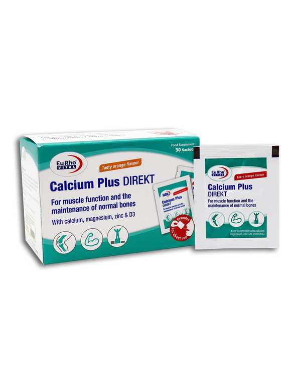 ساشه کلسیم پلاس دایرکت یوروویتال با طعم پرتقال بسته 30 عددی