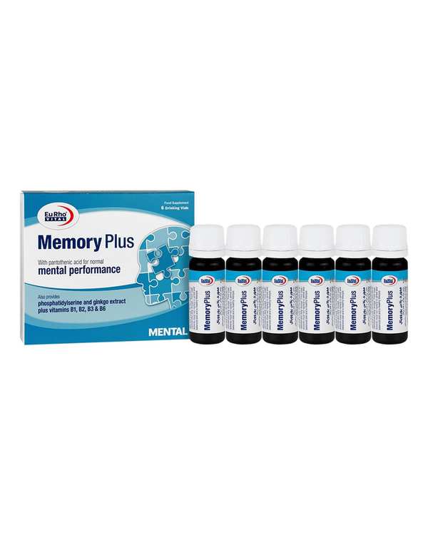 ویال خوراکی مموری پلاس یوروویتال بسته 6 عددی