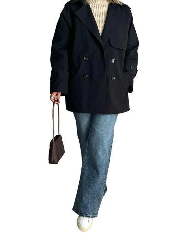 ترنچ کت زنانه کوتاه آماهی Amahi مدل Drop کد AA104