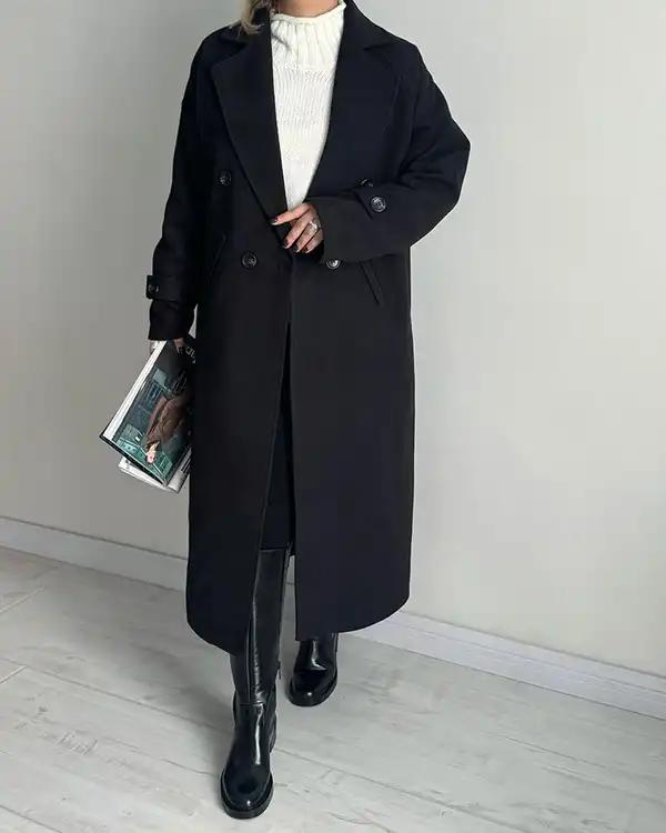 پالتو زنانه مشکی نگار ندایی Negar Nedaei مدل Snowy