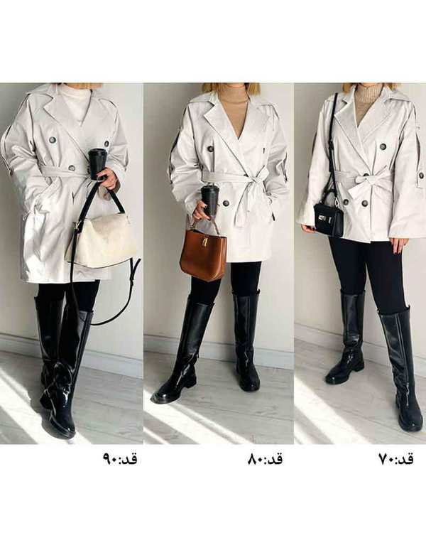 ترنچ کت زنانه قد 90 استخوانی نگار ندایی Negar Nedaei مدل Chill - تصویر 2