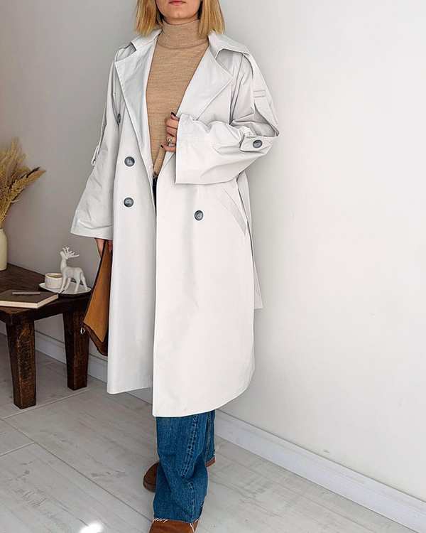 ترنچ کت زنانه قد 120 استخوانی نگار ندایی Negar Nedaei مدل Chill