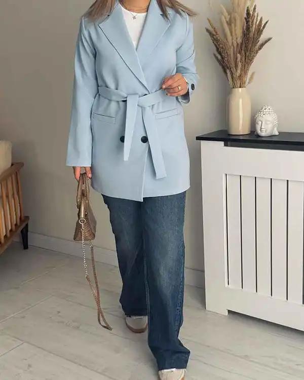 کت زنانه آبی نگار ندایی Negar Nedaei مدل Royal