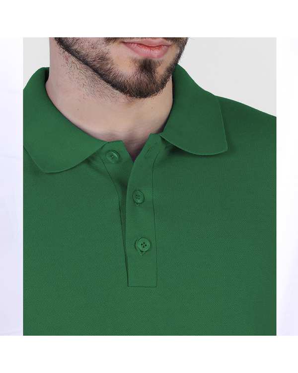 پولوشرت مردانه سبز سیمپل ورز Simple wears کد POS790 - تصویر 4