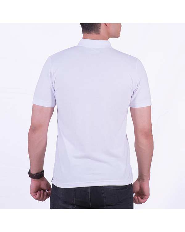 پولوشرت مردانه سفید سیمپل ورز Simple wears کد POS790 - تصویر 3