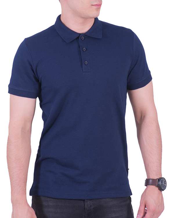 پولوشرت مردانه سرمه ای سیمپل ورز Simple wears کد POS790