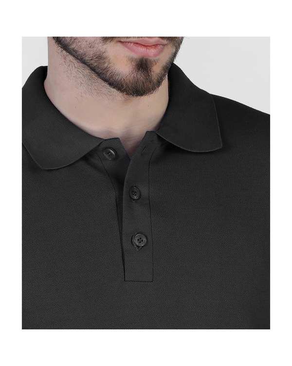 پولوشرت مردانه مشکی سیمپل ورز Simple wears کد POS790 - تصویر 3