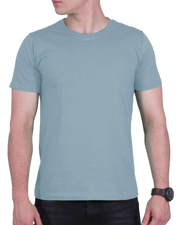 تی شرت مردانه آبی طوسی سیمپل ورز Simple wears کد TSS590