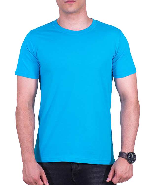 تی شرت مردانه آبی فیروزهای سیمپل ورز Simple wears کد TSS590