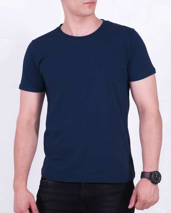 تی شرت مردانه آبی نفتی سیمپل ورز Simple wears کد TSS590