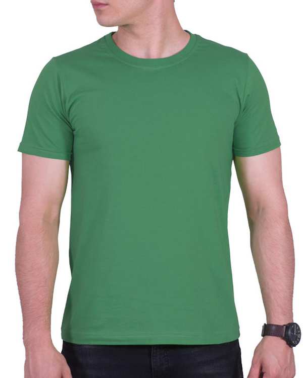 تی شرت مردانه سبز چمنی تیره سیمپل ورز Simple wears کد TSS590