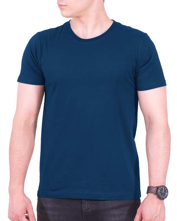 تی شرت مردانه سرمه ای سیمپل ورز Simple wears کد TSS590