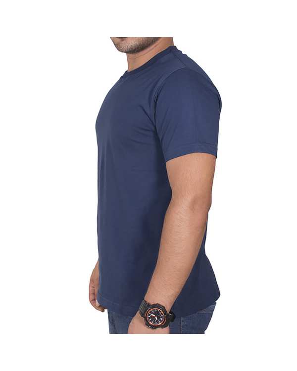 تی شرت مردانه سرمه ای سیمپل ورز Simple wears کد TSS590 - تصویر 4