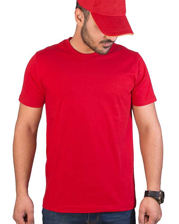 تی شرت مردانه قرمز سیمپل ورز Simple wears کد TSS590