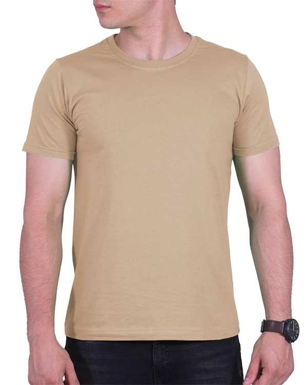 تی شرت مردانه کرم سیمپل ورز Simple wears کد TSS590