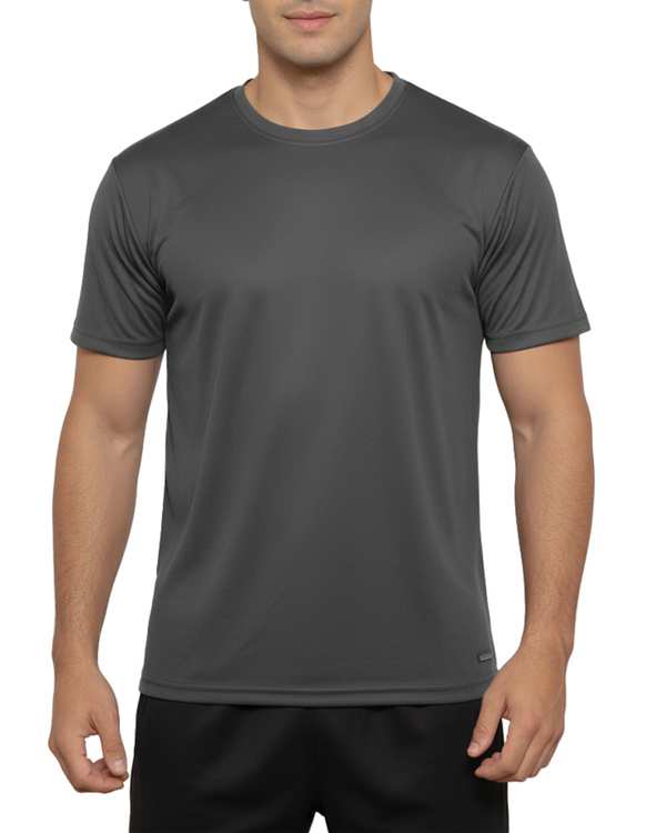 تی شرت ورزشی مردانه طوسی تیره سیمپل ورز Simple wears کد TAS110