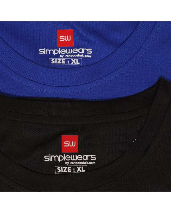 تی شرت ورزشی مردانه مشکی سیمپل ورز Simple wears کد TAS110 - تصویر 3