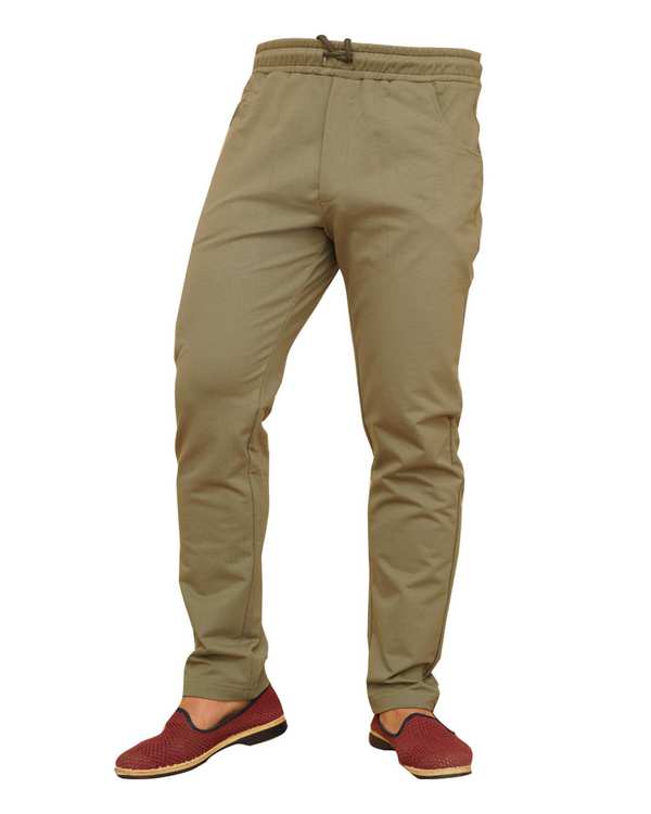 شلوار اسلش مردانه سبز ارتشی سیمپل ورز Simple wears کد PLO750