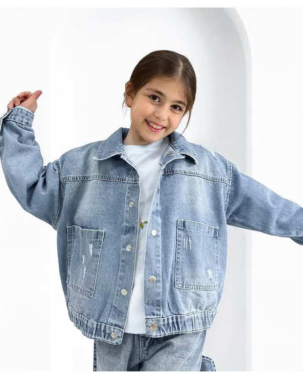 کت جین بچگانه اسپرت آبی ملورینا Melorina کد 42301