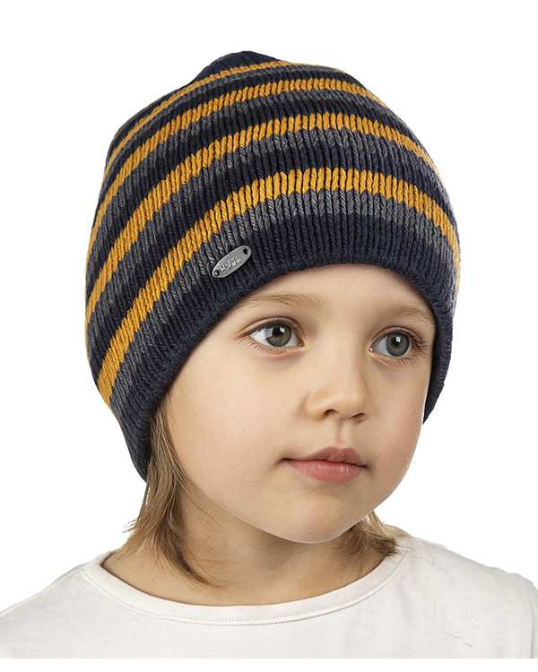 کلاه بچگانه دورو رینگر سرمه ای زرد ملورینا Melorina کد 09308